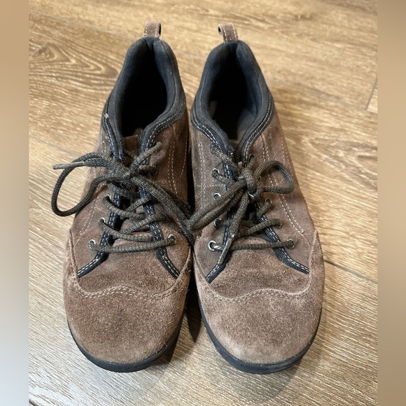 Merrell Sight Lace Bracken Brown Suede Shoes Boys 6 Women’s 8 - Picture 3 of 9